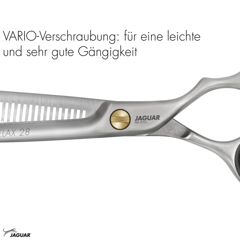 JAGUAR modeling scissors PRE STYLE RELAX 28 5.5" | texturing scissors with 28 thinning teeth in offset design | matted | Made in Germany - NewNest Australia