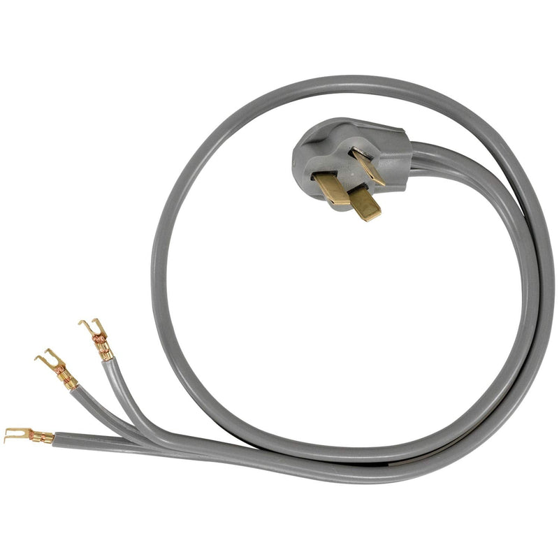 Certified Appliance Accessories 40-Amp Appliance Power Cord, 3 Prong Range Cord, 3 Wires with Open-End Connectors, 5 Feet, Copper Wire 5 Foot - NewNest Australia