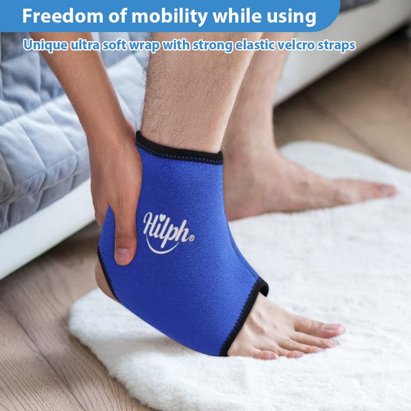 Hilph Ankle Ice Pack Wrap for Injuries, Reusable 2 Gel Ice Pack for Ankle Ice Wrap Hot Cold Therapy Foot Ice Pack for Ankle Swelling, Sprained, Bruises, Surgery Recovery - NewNest Australia