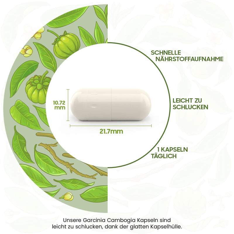 Garcinia Cambogia Pure - 1000Mg Per Capsule - Stimulate Thermogenesis - 60 Vegan Capsules For A 2 Month Supply - Superfood With 60% Hca (Hydroxycitric Acid) - Garcinia Fruit Extract From Weightworld - NewNest Australia