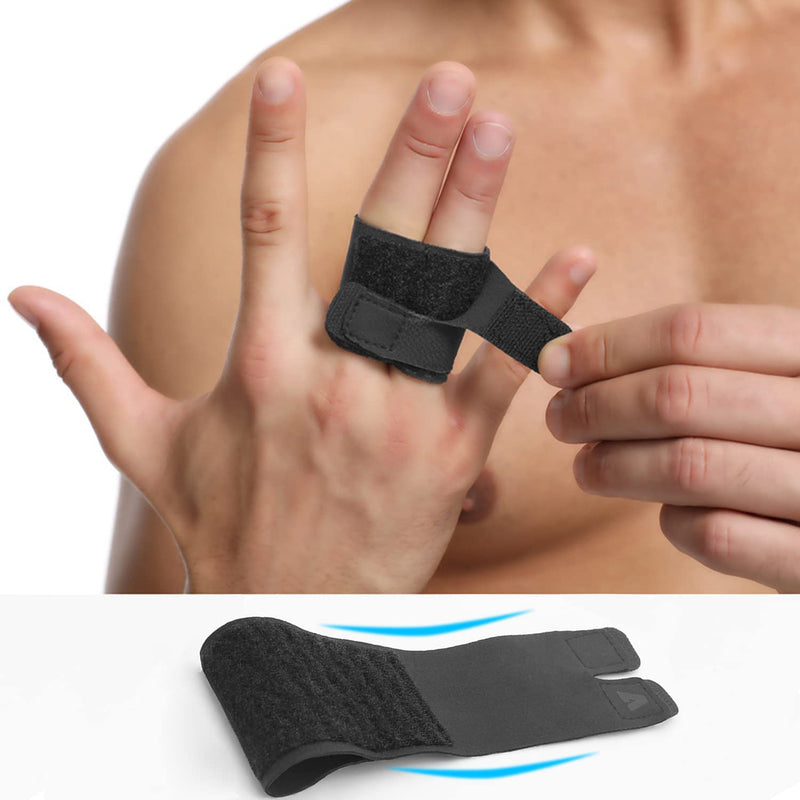 Milec Finger Splint Finger Buddy Wraps Reusable Finger Tapes Adjustable Elastic Finger Sleeves Compression Bandage Support Mallet Finger Brace for Arthritis Pain, Sport Injuries - NewNest Australia