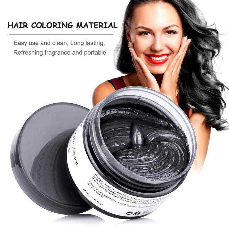 Temporary Hair Wax Colour, OCHILIMA Black Hair Wax Hair Style Dye Mud, Natural Ingredients Washable Hair Styling Cream for Men Women Coloring Wax 120g /4.23 Oz - NewNest Australia