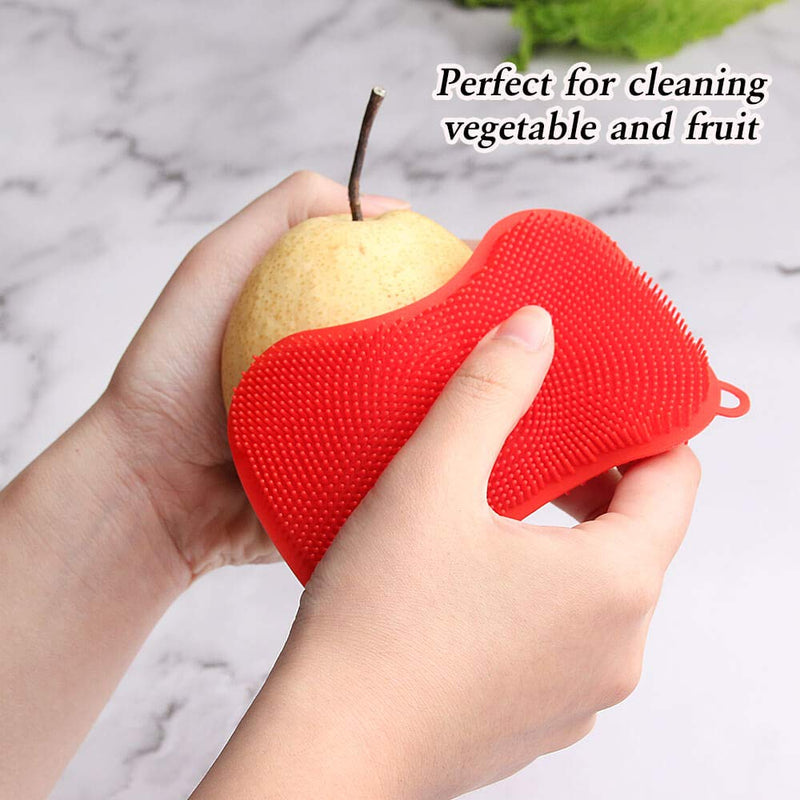 Silicone Sponge Dish Washing Kitchen Scrubber - Magic Food-Grade Dishes Multipurpose Better Sponges Non Stick Cleaning Smart Kitchen Gadgets Brush Accessories - NewNest Australia