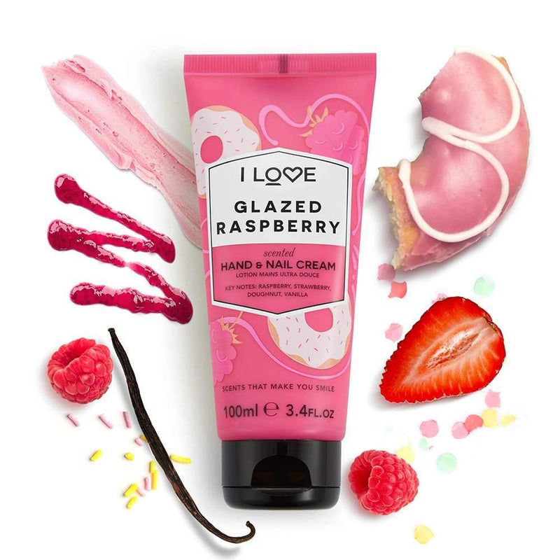 I Love Signature Glazed Raspberry Rejuvenating Hand and Nail Cream Containing Shea Butter & Organic Coconut Oil 100ml - NewNest Australia