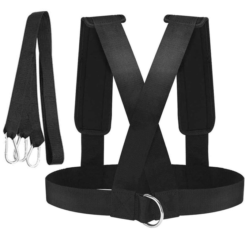 Sled Harness Tire Pulling Harness Pull Strap for Fitness Resistance Training Speed Harness Trainer Football Workout Equipment - NewNest Australia