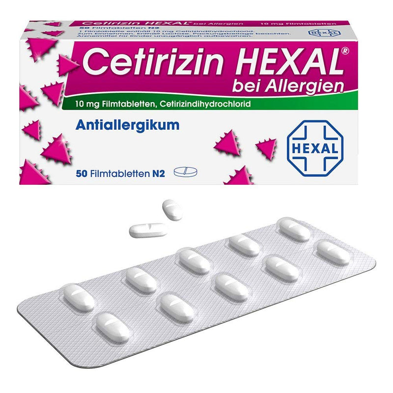 Cetirizine Hexal for allergies, 50 pcs - NewNest Australia