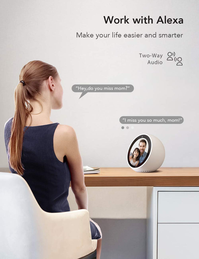 Nooie Baby Monitor with Camera and Audio 1080P Night Vision Motion and Sound Detection 2.4G WiFi Home Security Camera for Baby Nanny Elderly and Pet Monitoring, Works with Alexa - NewNest Australia