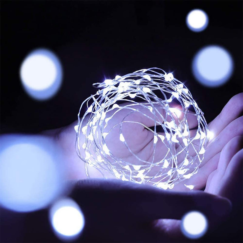 12 Pack Fairy Lights Battery Operated, 30 LEDs Mini Starry String Lights 9.8ft Silvery Copper Wire Lights,2pcs CR2032(Incl),Works for Wedding Centerpiece,Party,Table Decorations(Cool White) 12pack 12 Pack-cool White - NewNest Australia