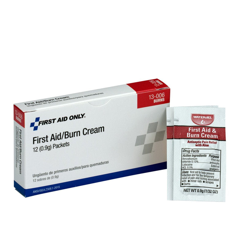 First Aid Only 13-006 First Aid/Burn Cream Packet (Box of 12) - NewNest Australia