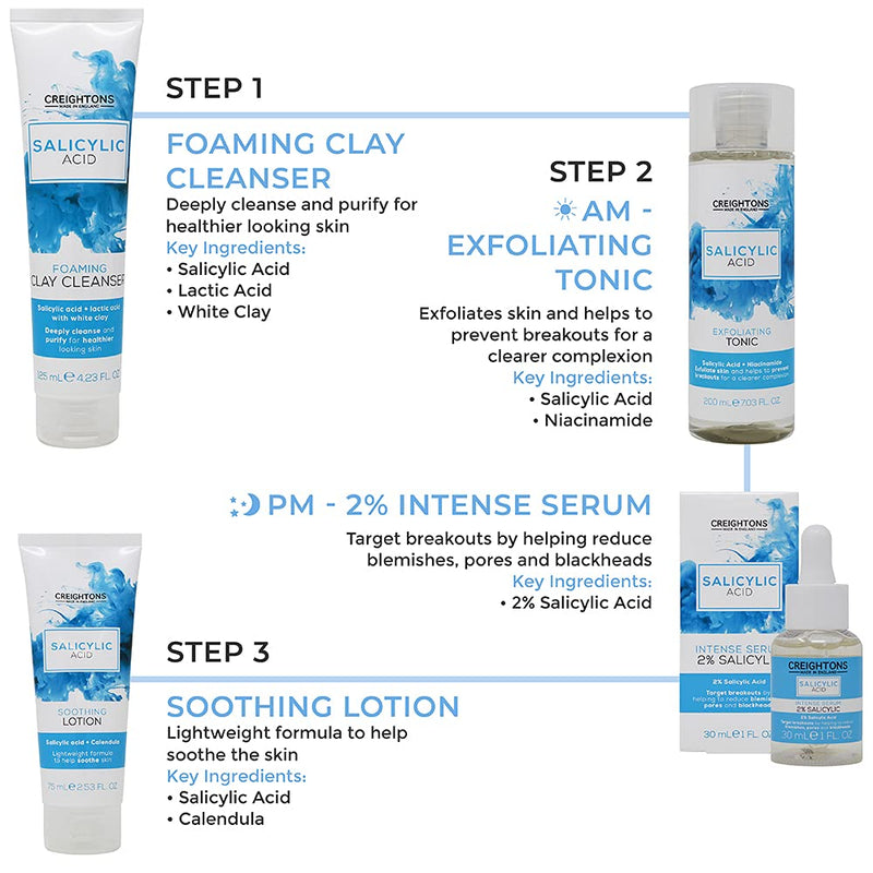 Creightons Salicylic Acid Soothing Lotion (75ml) - With salicylic acid & calendula, a moisturising, lightweight lotion to help soothe and care for angry, blemish-prone skin - NewNest Australia