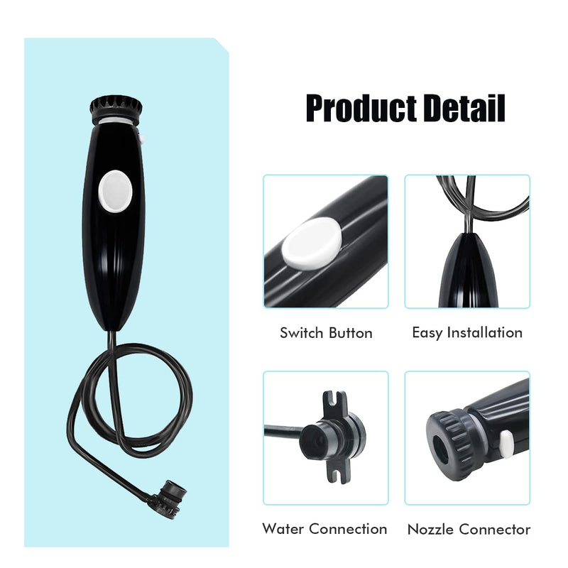 WuYan Replacement/Handle Hose Compatible with Waterpik Wp-100 Wp-450 Wp-660 Wp-900 Black - NewNest Australia