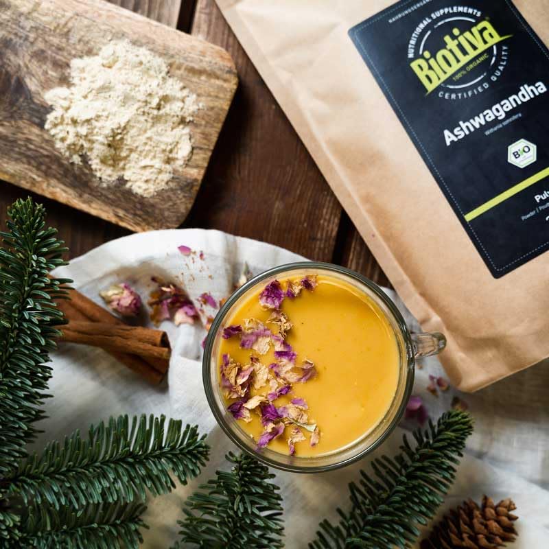 Biotiva Ashwagandha Organic Powder 500 G - Ashwaganda Root Powder - Sleep Berry - Ayurveda - Indian Ginseng - In Resealable Zip Bag - Bottled And Controlled In Germany - NewNest Australia
