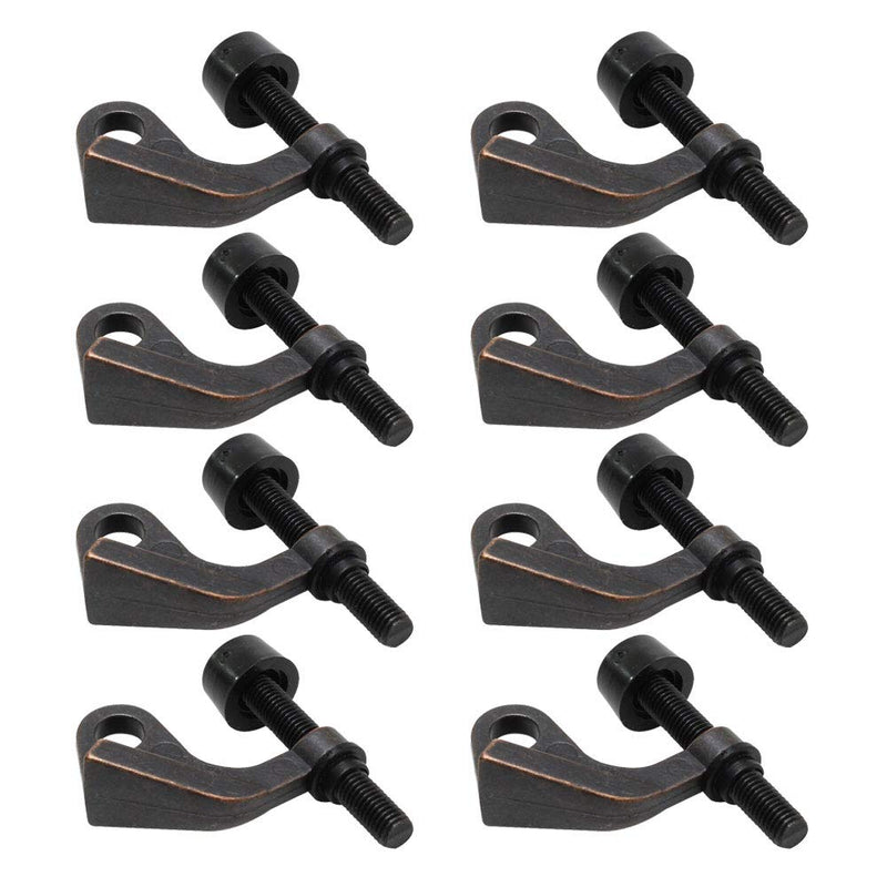 Litepak Hinge Pin Door Stop Heavy Duty Guard Adjustable Door Saver (8 Pack, Oil Rubbed Bronze) 8 Pack Oil-Rubbed Bronze - NewNest Australia