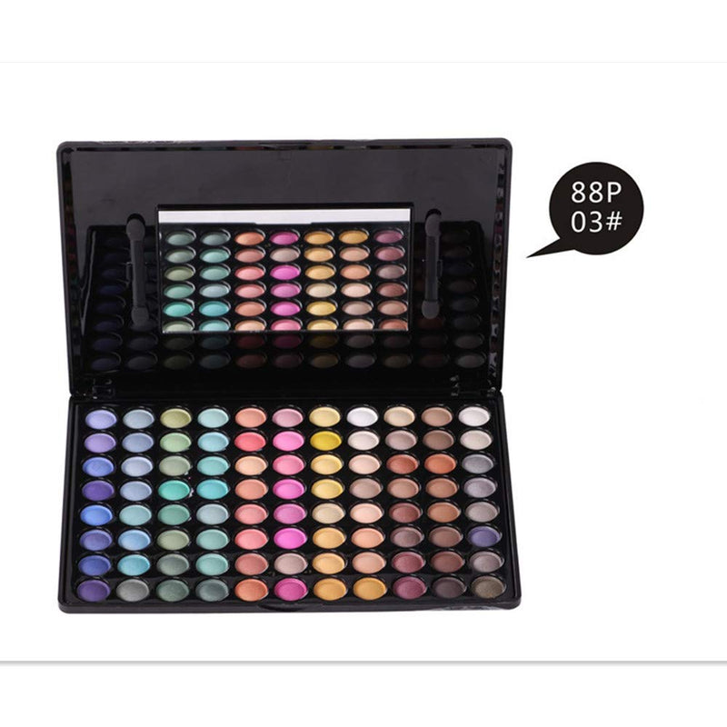 Ruwhere 88 Colours Tones Eyeshadow Eye Shadow Palette Pallet Makeup Make Up Professional Pigmented Shimmer Matte Artist Gift Box Set Kit, Summer Tones (88-3) 88-3 - NewNest Australia