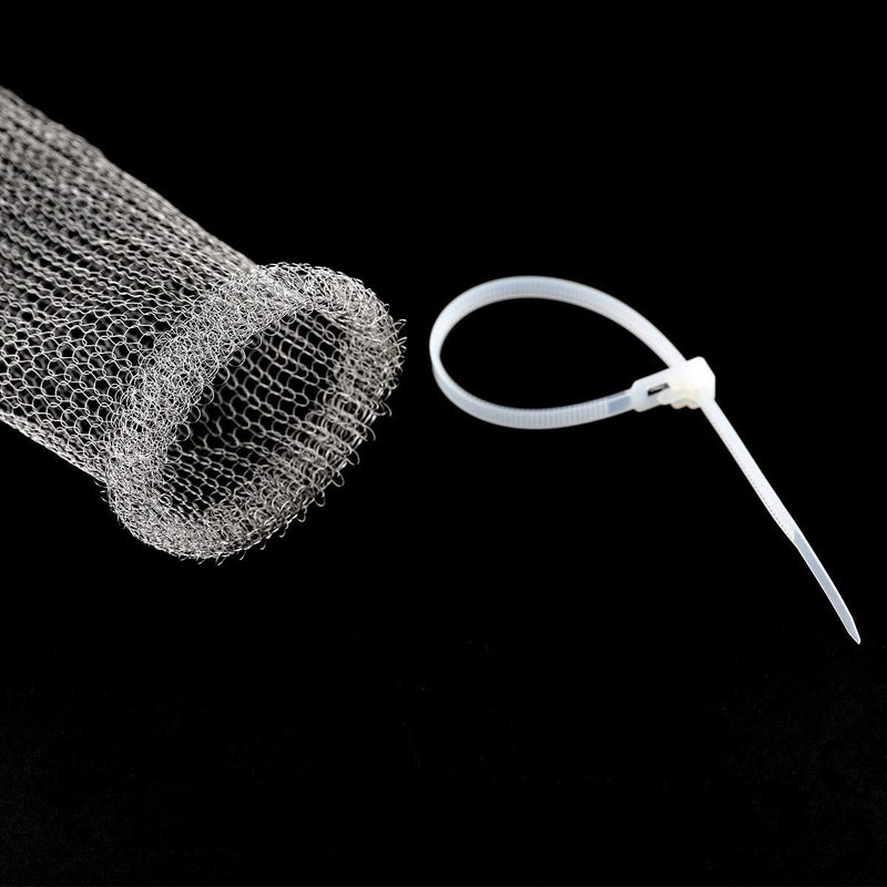 24 Pieces Lint Traps Stainless Steel Washing Machine Lint Snare Traps, Washer Hose Lint Traps with 24 pcs Cable Ties - NewNest Australia