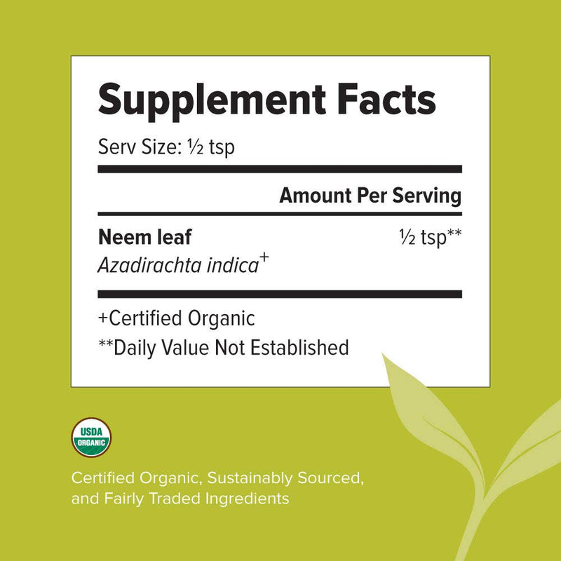 Banyan Botanicals Neem Powder - Organic Azadirachta Indica - Purifying Ayurvedic Herb for Healthy Skin & Blood* – 1/2 lb. – Fair Trade Sustainably Sourced Non-GMO Vegan - NewNest Australia