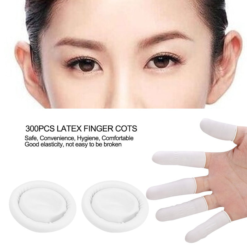 300pcs Disposable Latex Finger Cots Anti Static Finger Protective Cots for Tattoo Makeup Nail Art Foot Massage Lip Bleaching - NewNest Australia