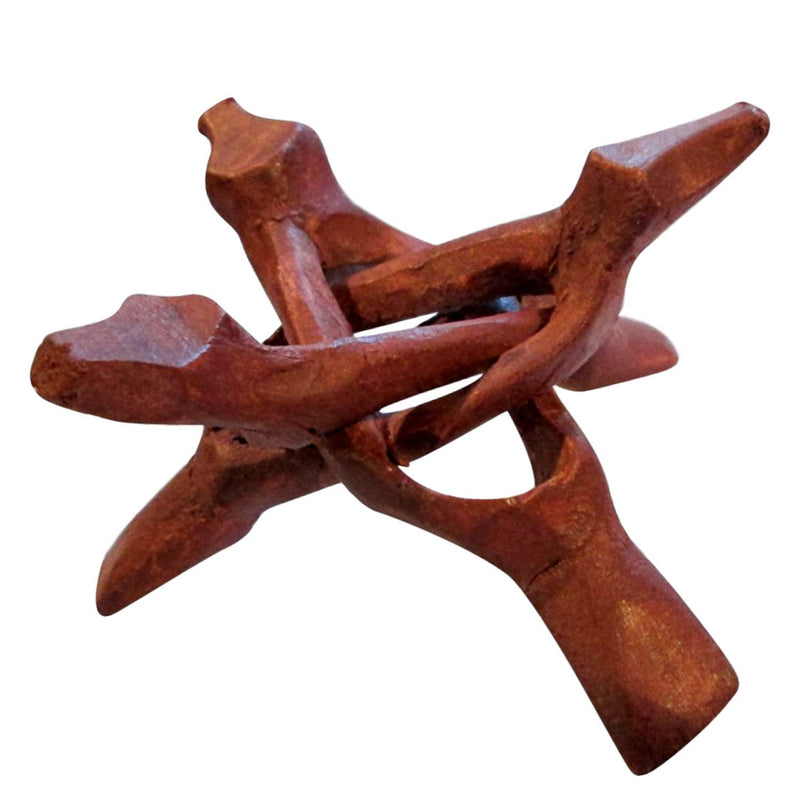 NewNest Australia - Cobra Stand 6" Bulk Wholesale Wood Display Stand, Crystal Ball, Abalone Shell Stand, Artisan Hand Carved, Stained Wooden 3 Leg Tripod Base Holder for Shells, Wicca, Reiki, Earthy Decor Display, (12) 12 