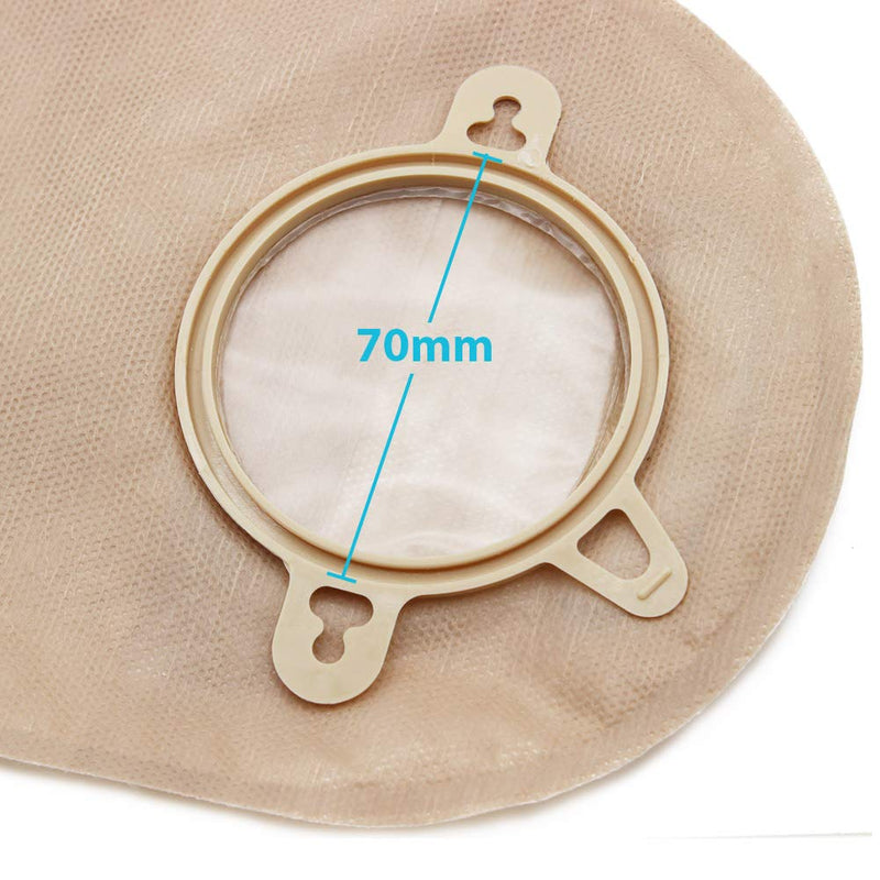 LotFancy Ostomy Supplies, 20PCS Colostomy Bag - 15 PCS Two Piece Drainable Pouches and 5PCS Stoma Skin Barrier Included for Ileostomy Stoma Care, Cut-to-Fit, Pack of 20/Box Clamp Closure - NewNest Australia
