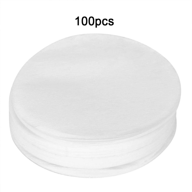 100pcs Filter Paper Round Coffee Filter White Disposable Tea Paper Filter Mocha Coffee Paper Filter Universal Paper Filter for Coffee Machines Tea Cup (No. 6 60mm) - NewNest Australia