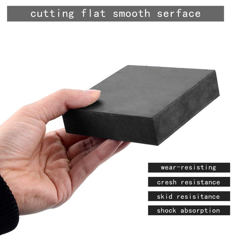 Oudtinx Rubber Bench Block Jeweler's Rubber Bench Block Rubber Stamping Block for Hammering, Shaping, Chasing, Flattening Metals (10CM x 10CM) Rubber Block 4" x 4"(10cmx10cm) - NewNest Australia