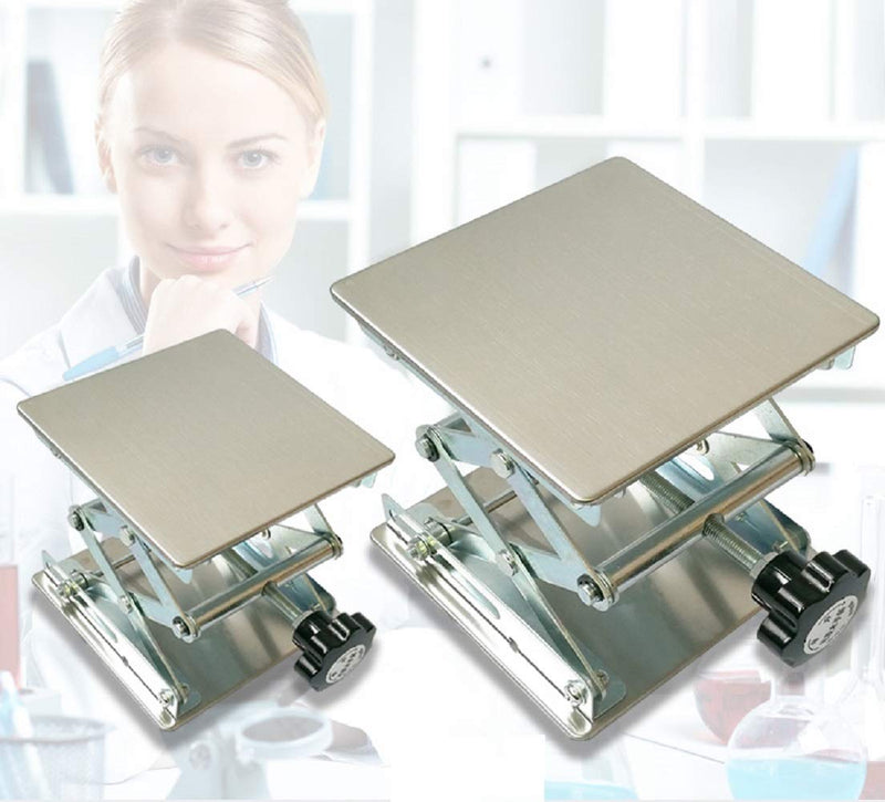 Stainless Steel Lab Jack Scissor Stand Platform (4" x 4") 4"x4" - NewNest Australia