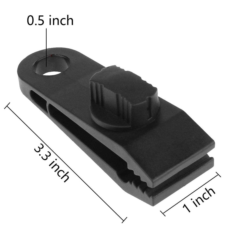 HengLiSam Tarp Clips, Heavy Duty Lock Grip, Clamps Withstand 60mph Strong Wind Fit for Awnings, Outdoor Camping, Caravan Canopies, Car Covers, Swimming Pool Covers (10 pcs) 10pack - NewNest Australia