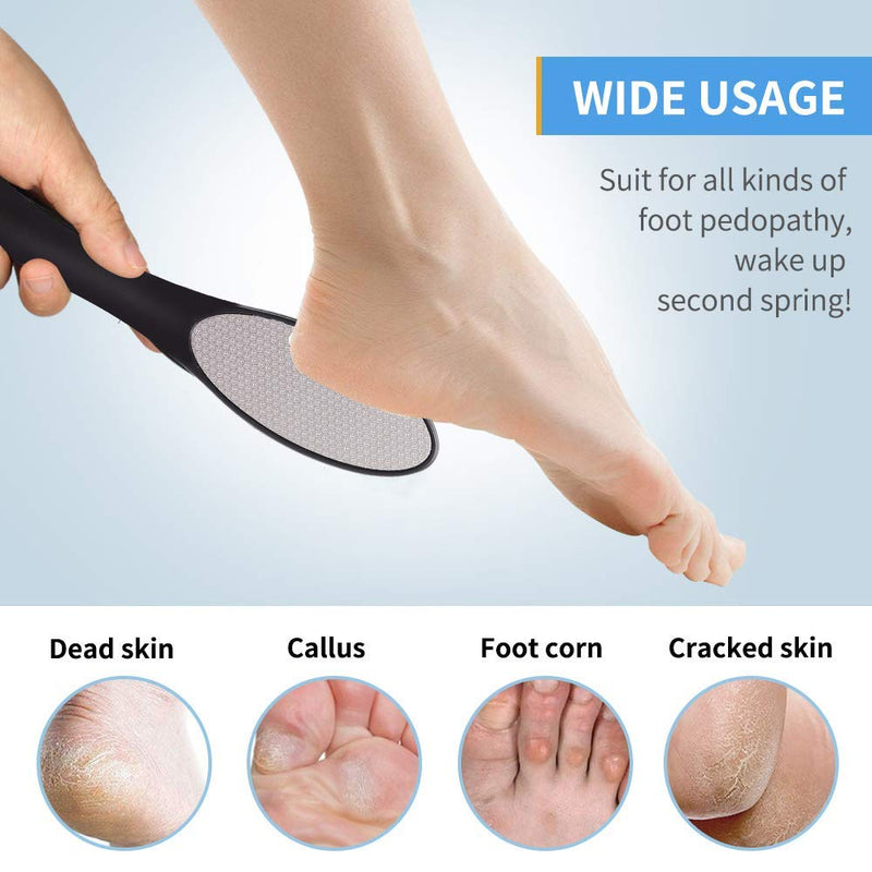 Foot Files, Foot File Foot Pedicure Tool, Stainless Steel Foot Files, Dead Skin Remover Foot Care Pedicure Tool for Cracked Feet, Make Foot Beauty and Extra Smooth - NewNest Australia