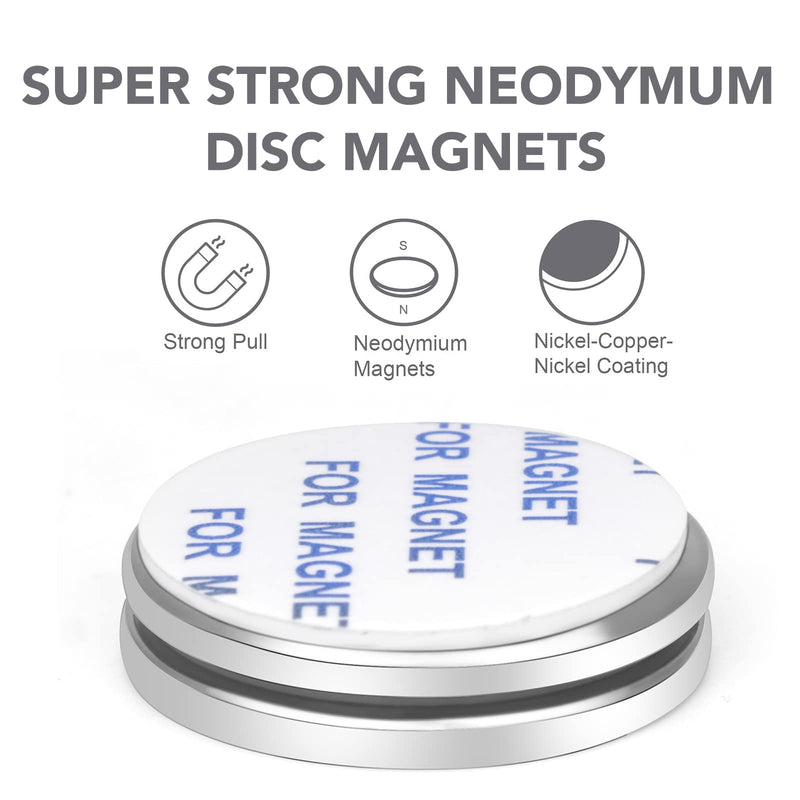 E BAVITE Super Strong Neodymium Disc Magnets with Double Sided Adhesive, Powerful Permanent Rare Earth Magnets. Fridge, DIY,Scientific, Craft, and Office Magnets, 1.26 inch D x 1/8 inch H 2 Packs 30X3 2P - NewNest Australia