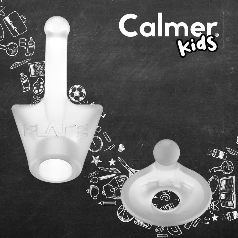 Flare Calmer Kids – Ear Plugs Alternative – Reduce Annoying Noises Without Blocking Sound – Soft Reusable Silicone - Translucent Transluscent - NewNest Australia