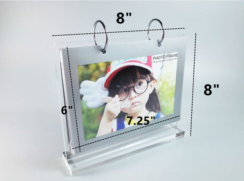 Poster Frame,Sign Stand,Horizontal Display Picture 5x7",Clear Acrylic Display Sign Holder,Type T Vertical Stand Menu Holders,PVC Folder 7 Shows 14 Photos Portrait Style Menu Ad Frame - NewNest Australia