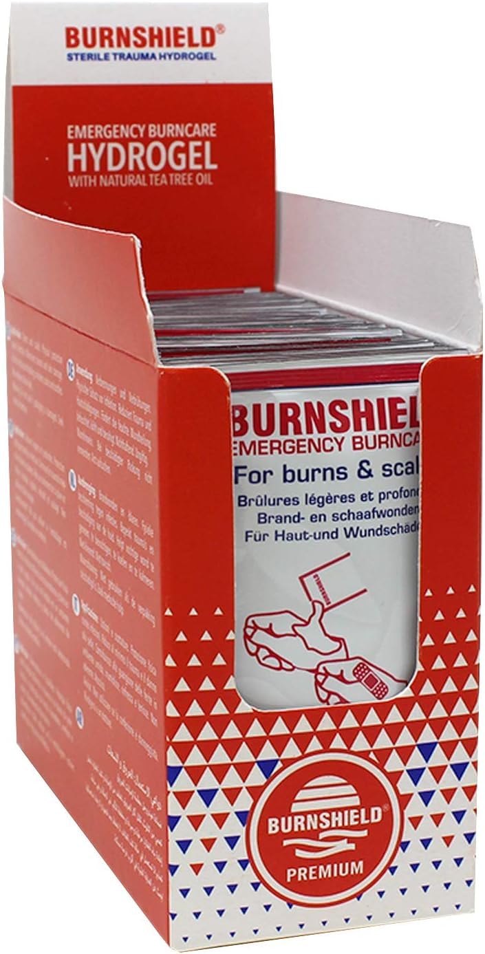 Burnshield First Aid Burn Relief Hydrogel Sachets, 25 Count - NewNest Australia