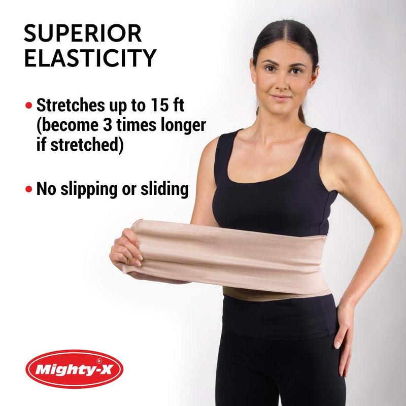 Premium Elastic Bandage Wrap - 2 Pack + 18 Extra Clips - Wide (6 inch) Compression Bandage - Stretches up to 15ft in Length - NewNest Australia