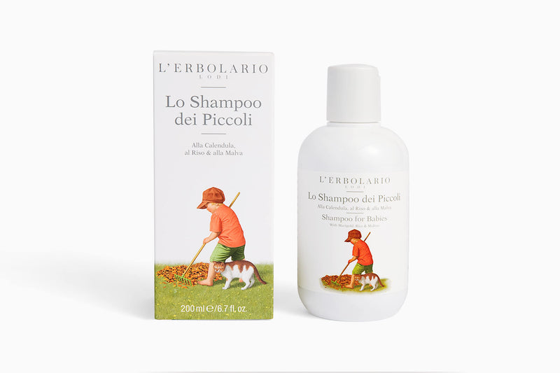 L'Erbolario Shampoo for Babies with Marigold, Rice & Mallow, Extra-gentle Formula, Cleanses & Nourishes Hair & Scalp, Dermatologically & Pediatrician Tested, White, 6.7 Oz - NewNest Australia