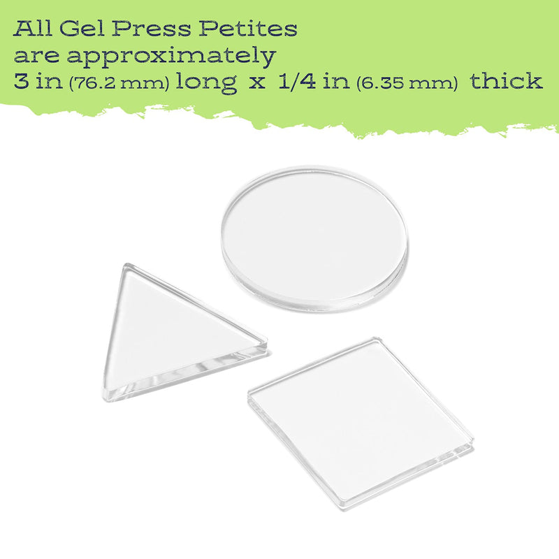 Gel Press Petites, 3" Circle Triangle Square 10812-CIR Circle, Triangle, Square - NewNest Australia