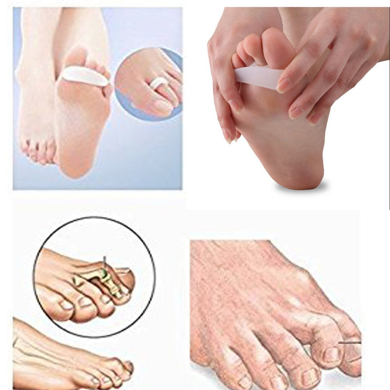 PEDIMEND Silicone Gel Single Loop Hammer Toe Straightener (2PAIR - 4PCS) | Hammered, Claw Curling, Mallet or Hammertoes | Improves Balance & Foot Strength | Unisex | Foot Care - NewNest Australia