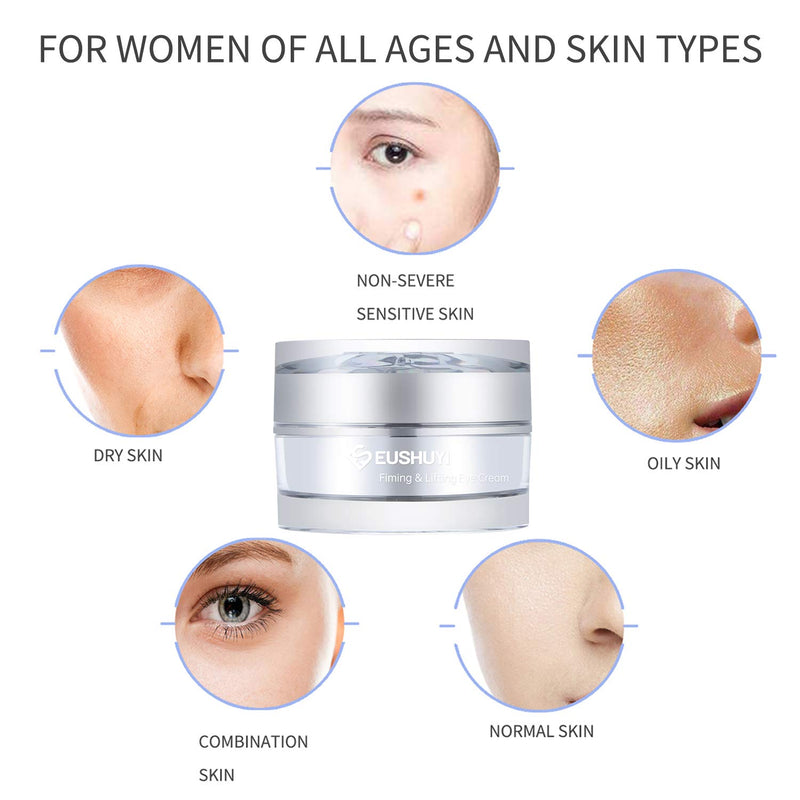 Eye Cream Firming& Lifting Eushuyi under and around eyes treatment for anti-aging, wrinkles, crow ’feet, fine lines, dark circles, bags and puffiness under eyes, 0.5ounce / 15g for every age women - NewNest Australia