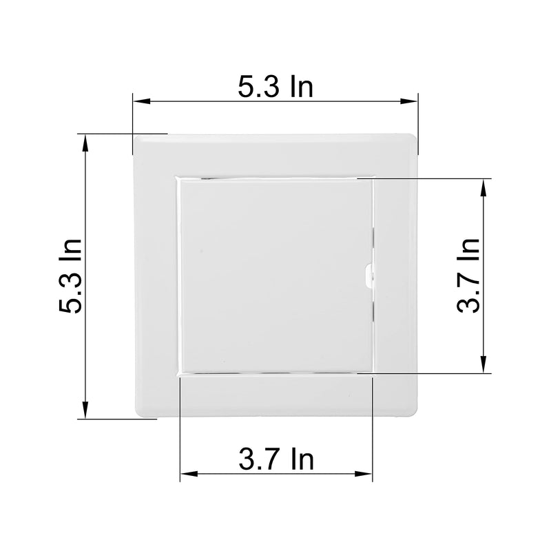 Vent Systems 4'' x 4'' Inch White Metal Access Panel - Easy Access Doors - Access Panel for Drywall, Wall, Electrical and Plumbing Service Door - NewNest Australia