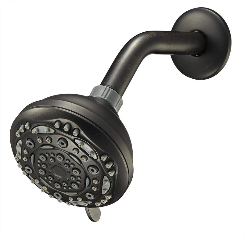 Couradric 7-Function Luxury Shower Head, High Pressure Adjustable Shower Head with Massage Mist and Water Saving Mode for Low Flow Showers- Oil-Rubbed Bronze - NewNest Australia