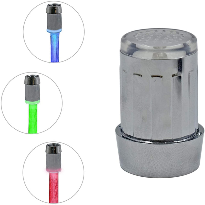 3-Color Temperature Sensitive Gradient LED Water Faucet Light Water Stream Color Changing Faucet Tap Sink Faucet for Kitchen, Bathroom 1 Pack - NewNest Australia