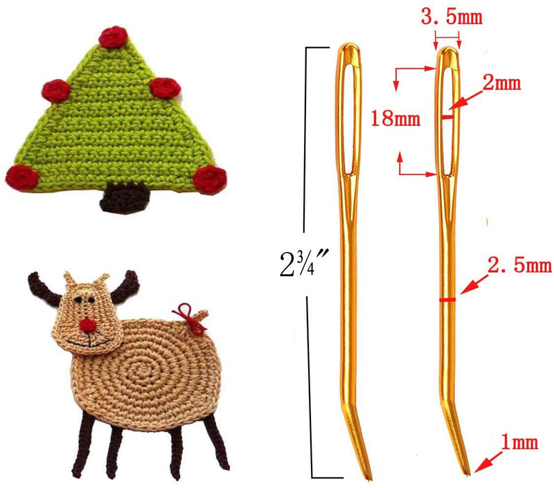 Yarn Darning Tapestry Large Sewing Big Eye Weaving Crochet Wool Blunt Needles Needle - NewNest Australia