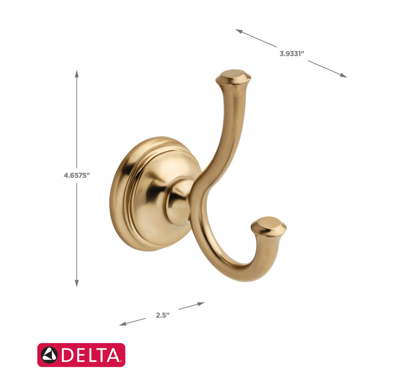 DELTA Cassidy Towel Hook, Champagne Bronze, Bathroom Accessories, 79735-CZ - NewNest Australia