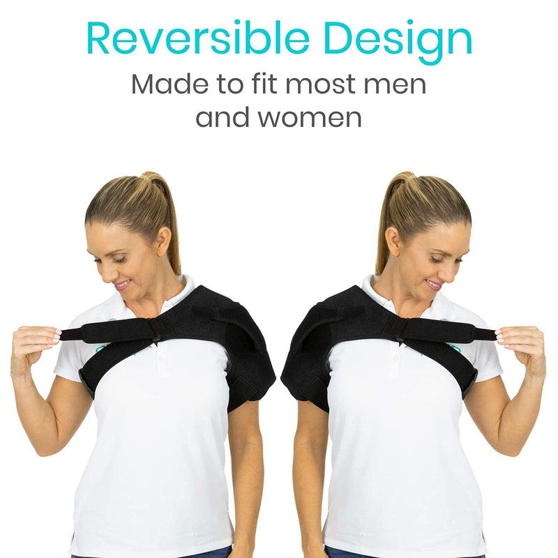 Vive Shoulder Stability Brace - Injury Recovery Compression Support Sleeve - for Rotator Cuff Injuries, Arthritis, Sprain, Dislocation, PT - Targeted Inflammation Pain Relief Black - NewNest Australia
