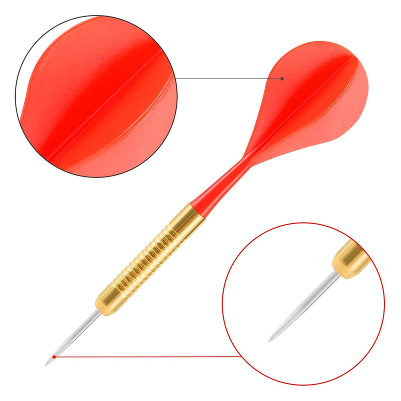 Accmor 18 Pcs Steel Tip Darts, Bar Dart, Darts Metal Tip Set, Metal Darts for Dartboard 12 - NewNest Australia