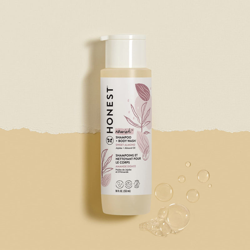 The Honest Company Nourish Shampoo + Body Wash Sweet Almond - 18 Fl Oz - NewNest Australia