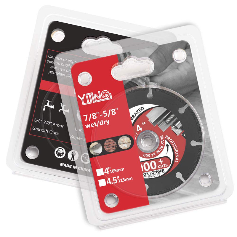 2Pcs/Lot 4“ Diamond Metal Cutting Disc Diamond Cut off Wheel for All Purpose Cutting of Metal including Rebar, Sheet Metal, Ductile Pipe, Angle Iron, Stainless Steel and Similar Materials (4-2pcs) 4-2pcs - NewNest Australia