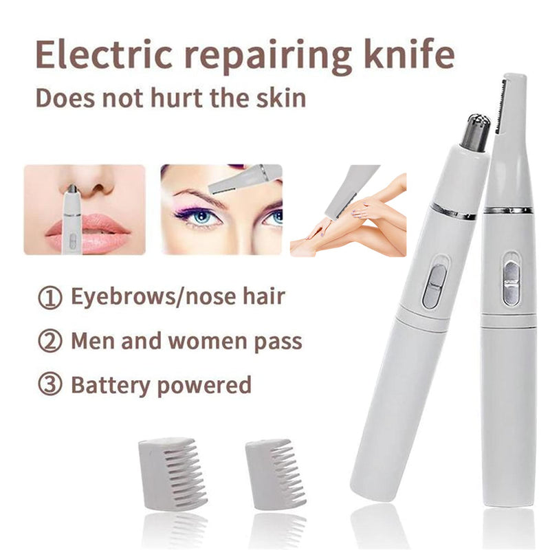 Nose Hair Trimmer for Men and Women, 2-in-1 Electric Nose and Ear Eyebrow Trimmer Shaving Nasal Hair Eyebrow Razor for Face Lips Nose Facial Hair Remove Nose Hair Cutter - NewNest Australia