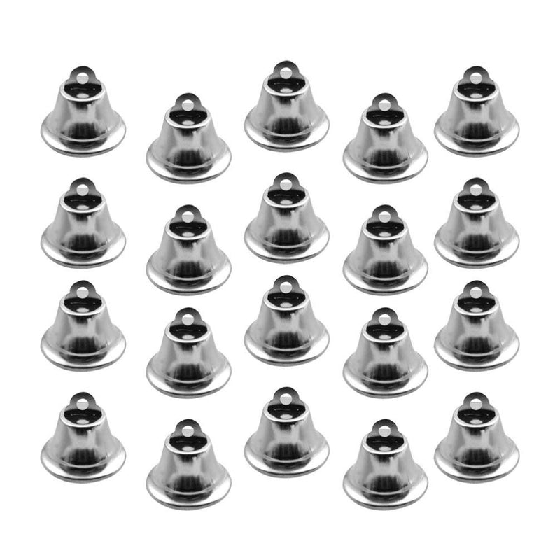 SUPVOX 20pcs Craft Bells Jingle Bells Mini Small Bells Silver Wind Chimes Bells Vintage Metal Bells Christmas DIY Craft Wind Chimes Making - NewNest Australia
