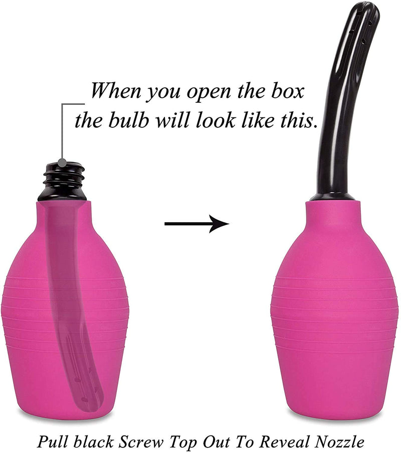 Enema Bulb for Men or Women - Douche Cleaner - 310 ml Capacity (Purple Color) Purple -310ml - NewNest Australia