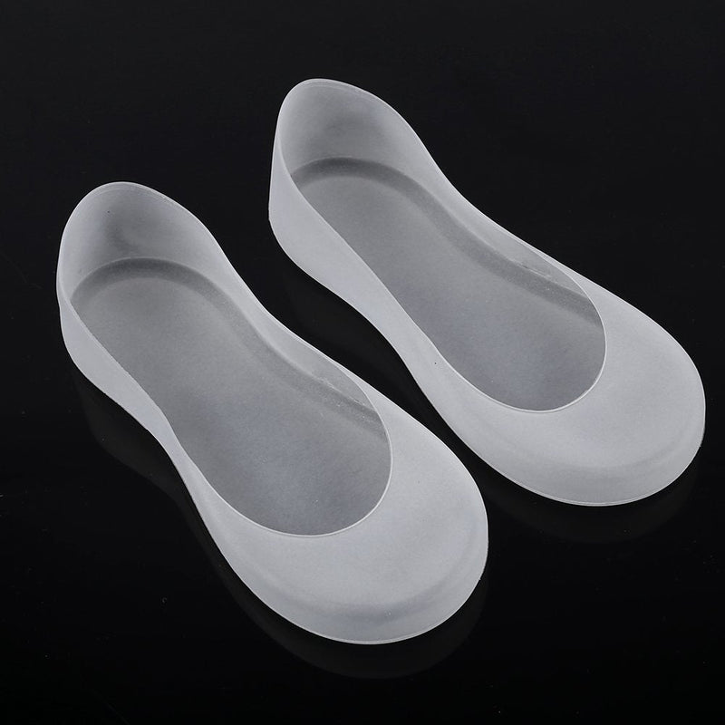 1Pair Full Length Silicone Moisturizing Socks Cracked Foot Care Protector Soft Silicone Gel SPA Deep Moisturising Full Foot Socks for Dry Hard Cracked Skin White(L) L - NewNest Australia